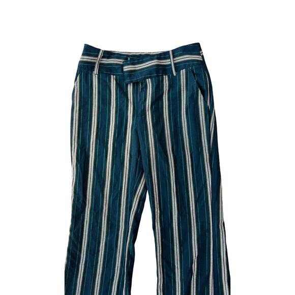💙 Urban Outfitters 4 Striped Wide Leg Pants – Y2K Retro Festival Style - Picture 2 of 4